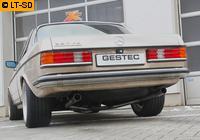 Einzelanfertigung Duplex Endschalldämpfer für Mercedes W123 230 - re li je 1 ER 70mm scharfkantig