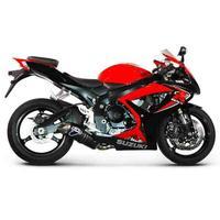 Termignoni Slip On ovale Form, Version V4A/Titan für SUZUKI GSXR 750 Bj. 06-07