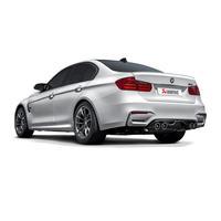 Akrapovic Sportauspuffanlage ab Kat. Duplex rechts links mit Carbon Endrohren für BMW M3 M4 ab Bj.14