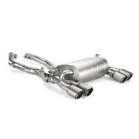 Akrapovic Sportauspuff Endschalldämpfer Duplex rechts links mit Titan Endrohren für BMW M3 M4 ab Bj.14