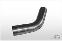 Edelstahl Uni-Rohrbogen 60° geweitet d2 Ø 60mm Radius: 100mm