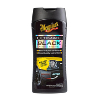 Meguiars Ultimate Black Plastic Restorer - Pflege für Außenteile aus Vinyl Kunststoff oder Gummi - 355ml