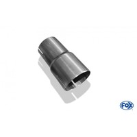 FOX Universal Doppelmuffe 60,3mm auf 50mm Länge 120mm rechts links geschlitzt - d1 = 60mm innen - d2 = 50mm innen