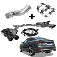 BASTUCK Duplex Klappen Sportauspuff inkl. Zubehör Audi A4 B9 A5 F5 TFSI Front je 2x90mm