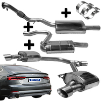 BASTUCK Duplex Komplettanlage ab Kat. ohne Partikelfilter Audi A4 B9 A5 F5 TFSI Front re li je 1x100mm