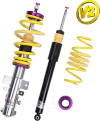 KW Gewindefahrwerk Variante 2 Inox Opel Corsa D 4 Zyl. Diesel VA -990 kg