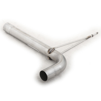 Audi A4 Typ B5 inkl. Avant 1.6l  1.8l  2.4l  2.6l  2.8l u. Diesel - Frontantrieb  BASTUCK Edelstahl Vorschalldämpfer-Ersatzrohr  (AnschlussØ 63mm)