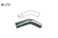 Edelstahl Uni-Rohrbogen 45° ungeweitet d1 Ø 80mm Radius: 120mm