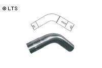 Edelstahl Uni-Rohrbogen 60° geweitet d1 Ø 88,9mm Radius: 135mm