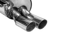 BASTUCK Racing Komplettanlage ab Kat. Seat Ibiza 6L u. Skoda Fabia 1 Typ 6Y 1.0l  1.2l  1.4l  1.6l  2.0l u. Diesel 2 x 70mm (AnschlussØ 63mm)