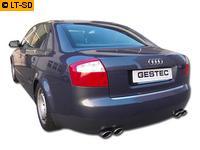 Einzelanfertigung Sportauspuff Für Audi A4 B6 Edelstahl Endschalldämpfer und Vorschalldämpfer