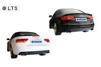 BASTUCK DUPLEX Komplettanlage ab Kat Audi A4 A5 Typ B8 ab 08 1.8l 2.0l mit orig 3 Schalldämpfern 2x76mm