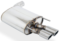 BASTUCK Sportauspuff links Opel Insignia Frontantrieb u. Allrad Limousine ab Bj. 08 1.6l  1.8l  2.0l  2.8l  2.0l CDTI  2 x 76mm eingerollt (RohrØ 70mm)