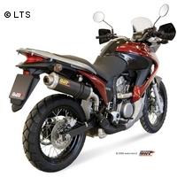 Mivv Sport-Line Oval Titan Schalldämpfer Slip on für HONDA XLV 700 TRANSALP ab Bj. 08