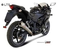 Mivv Sport-Line X-cone Edelstahl Endschalldämpfer Slip on für KAWASAKI NINJA 250 R ab Bj. 08