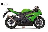 Mivv Sport-Line X-cone Edelstahl Endschalldämpfer Slip on für KAWASAKI ZX-6 R ab Bj. 09