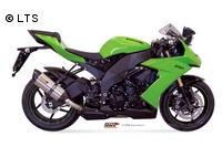 Mivv Sport-Line Suono Edelstahl Schalldämpfer Slip on für KAWASAKI ZX-10 R Bj. 08-10