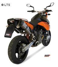 Mivv Sport-Line Suono Edelstahl Schalldämpfer Bolt On für KTM LC8 950 SUPERMOTO R Bj. 05-06