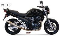 Mivv Sport-Line X-cone Edelstahl Endschalldämpfer Slip on für SUZUKI GSF 650 BANDIT Bj. 05-06