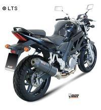 Mivv Sport-Line Oval Carbon Schalldämpfer Slip on für SUZUKI SV 650 Bj. 04