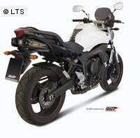 Mivv Sport-Line Suono Underseat Edelstahl Schalldämpfer Slip on für YAMAHA FZ6 und FZ6 FAZER ab Bj. 04