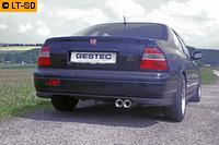 Einzelanfertigung Komplettanlage ab Kat für Honda Accord 5 Coupe CD7 2.2l - 2 x 80mm Eclair rund