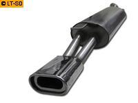 FOX Sportauspuff VW Bora 1J und VW Bora Variant 1J  ab Bj.97  1x135x80mm mit Absorber