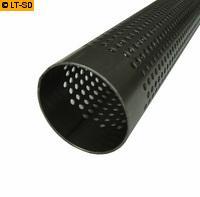 Edelstahl Perforiertes Rohr Ø 50mm mit aufgestellten Löchern Länge 450mm